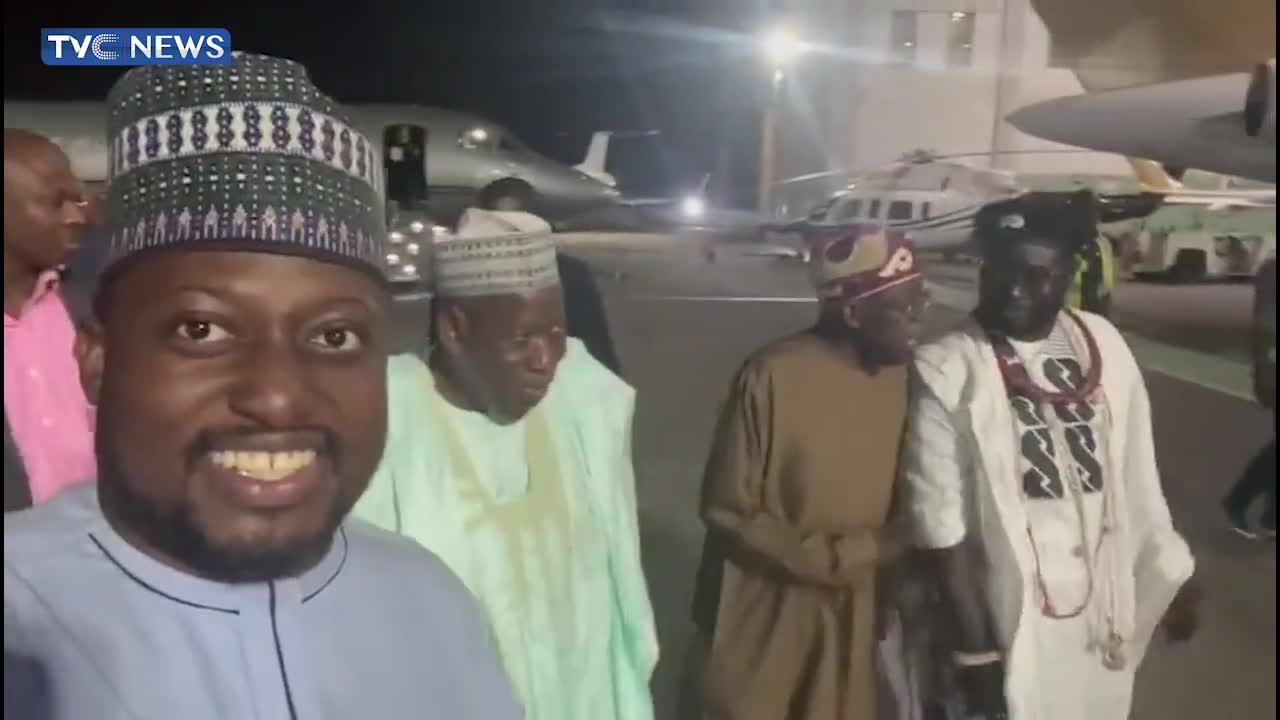 (EXCLUSIVE) Moment Tinubu Arrives Lagos For Presidential Campaign Flag-Off