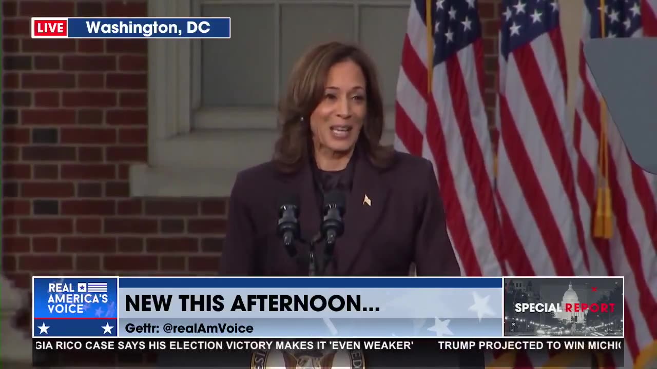 Harris delivers concession speech to crowd of supporters at Howard University