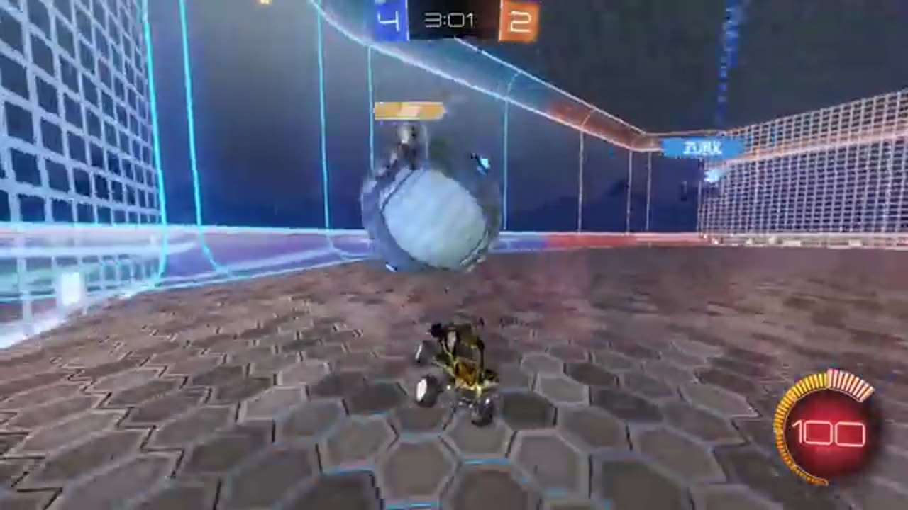 Rocket League but, every time you score the ball GROWS