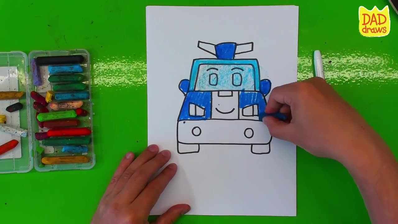 How to Draw Robocar Poli