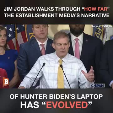 Jordan Walks Through “How Far” the Establishment Media’s Narrative of Hunter’s Laptop Has “Evolved”