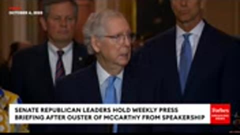 BREAKING: McConnell Says 'You Have To Get Rid' Of Motion To Vacate Speaker After McCarthy Ouste