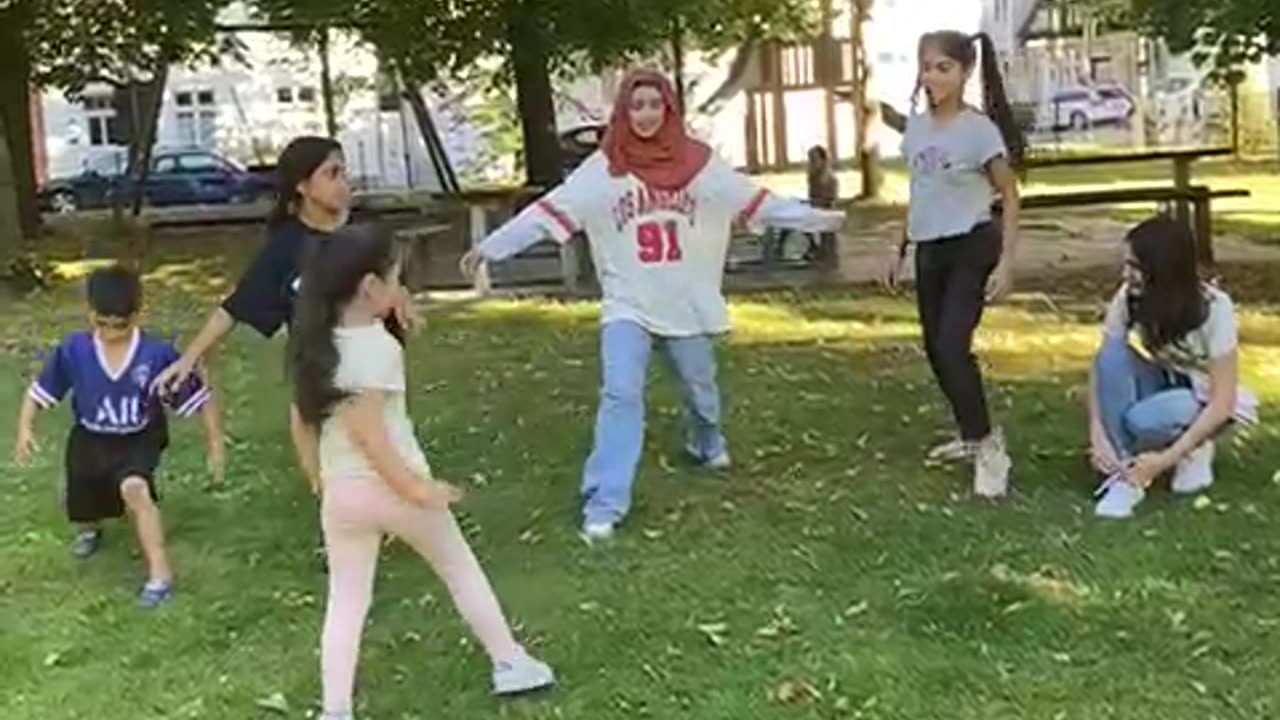 Fitness instructor my little daughter
