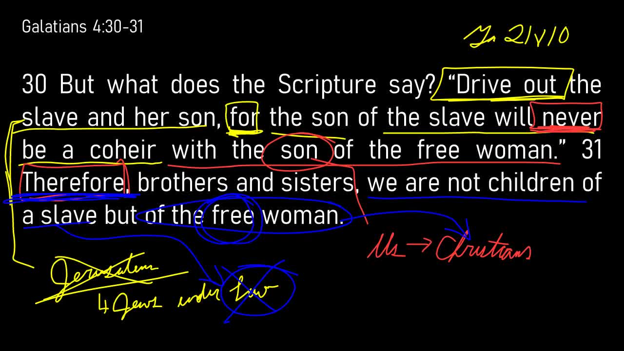 Galatians 4:21-31 // Children of the Heavenly Jerusalem