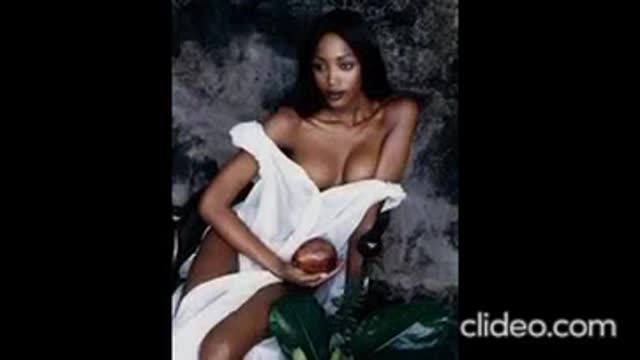 Naomi Campbell eyes/Campbell Elle/Campbell lingerie /Campbell modeling