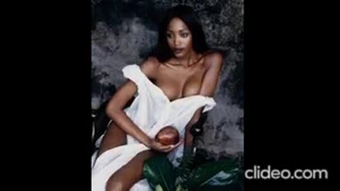 Naomi Campbell eyes/Campbell Elle/Campbell lingerie /Campbell modeling