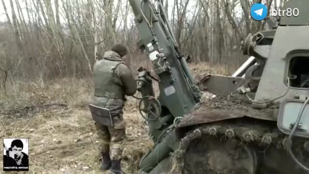 🇷🇺Crews of the 240-mm self-propelled mortar 2S4 "Tulpan"