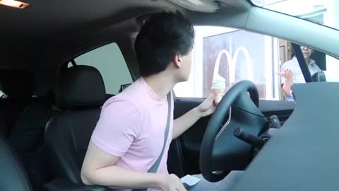 Identical Twins 2-Car DRIVE THRU Prank