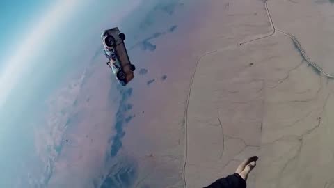 Extreme Sport | Car Parachute Flying