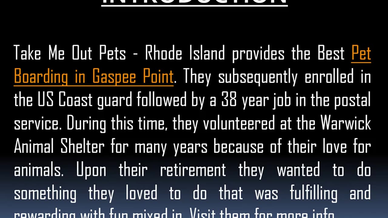 Want to get the Best In-Home Pet Sitting in Gaspee Point