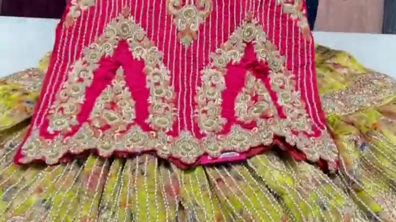 sakshisindhi sharara design sharara # lehenga # bridal .mp4