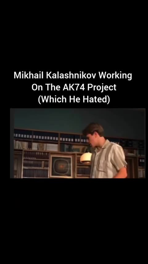 Mikhail Kalashnikov Working On The AK74 Project (Which He Hated)