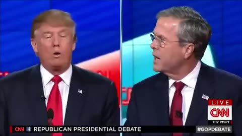 flashback Donald Trump roasts Jeb Bush 2016 debate