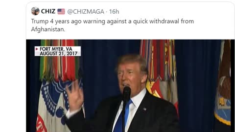 President Trump On Afghan War 2017