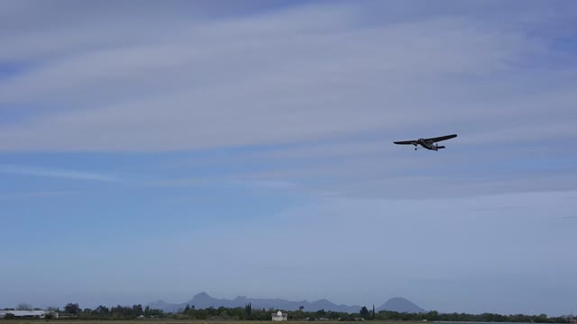 Ford TRi Motor takeoff near Sutter Buttes