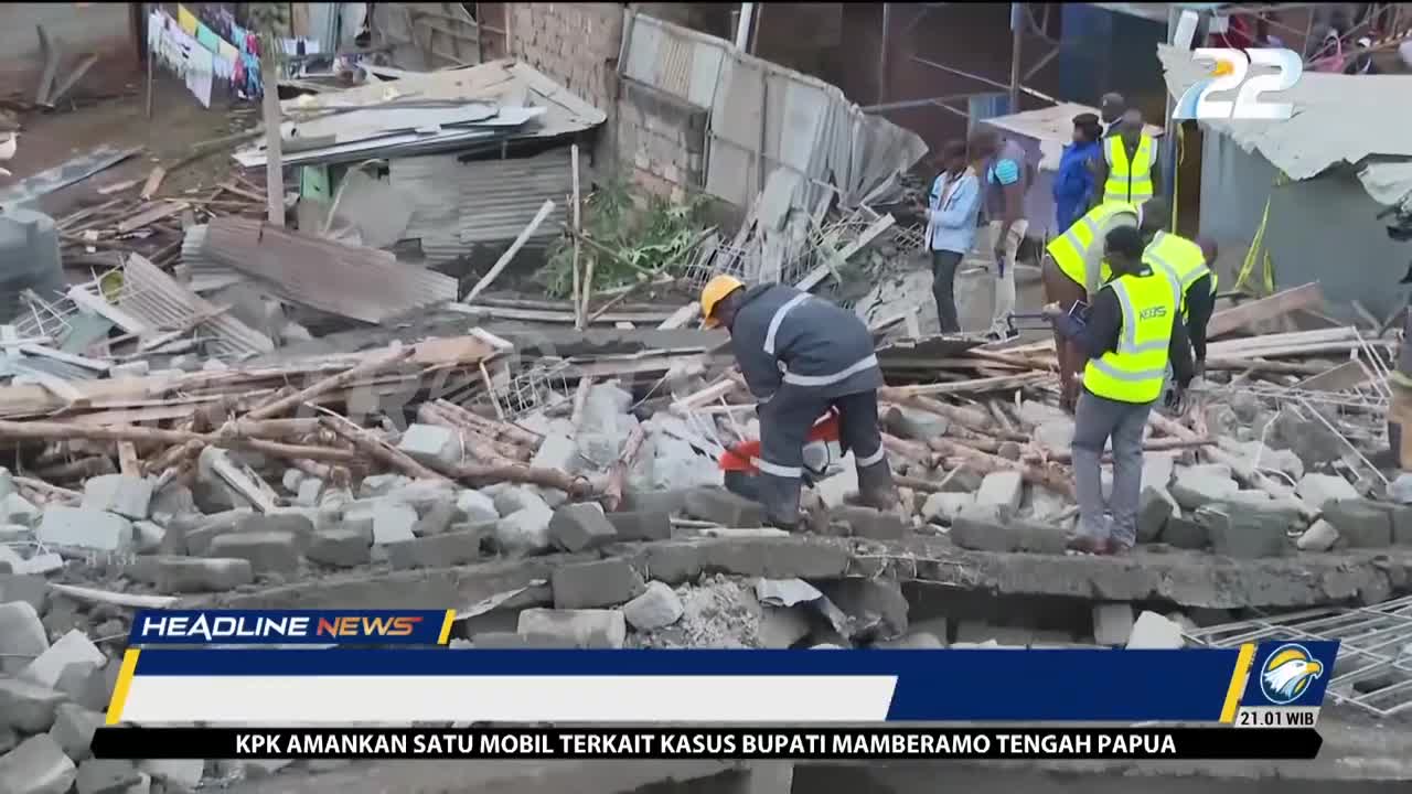 Bangunan Bertingkat di Nairobi Ambruk, 2 Orang Tewas