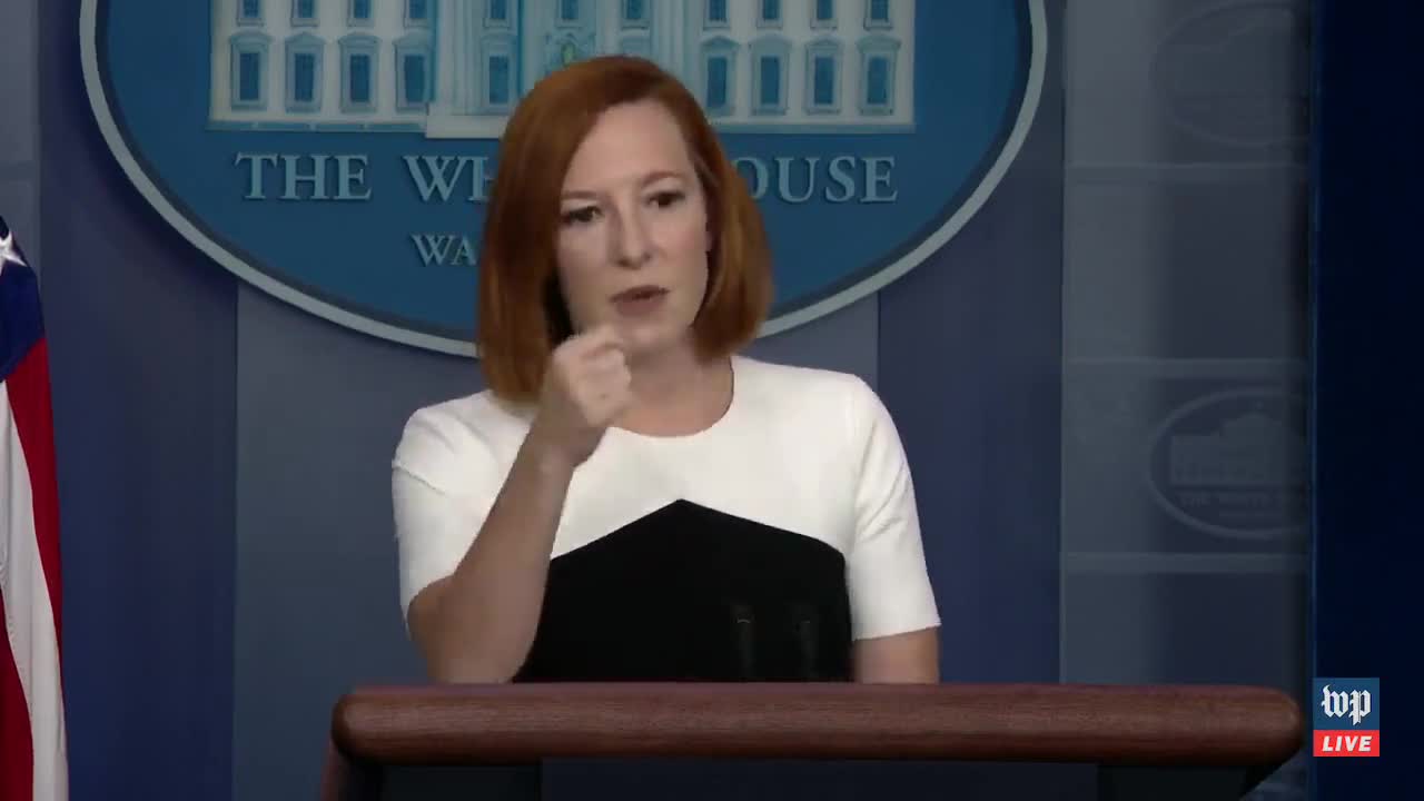 Jen upset she was asked if Hunter Biden Laptop is real and not “Russian Disinformation”