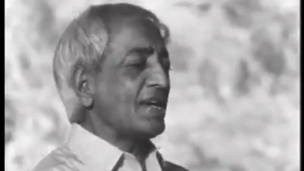 JIDDU KRISHNAMURTI - Famous Speech