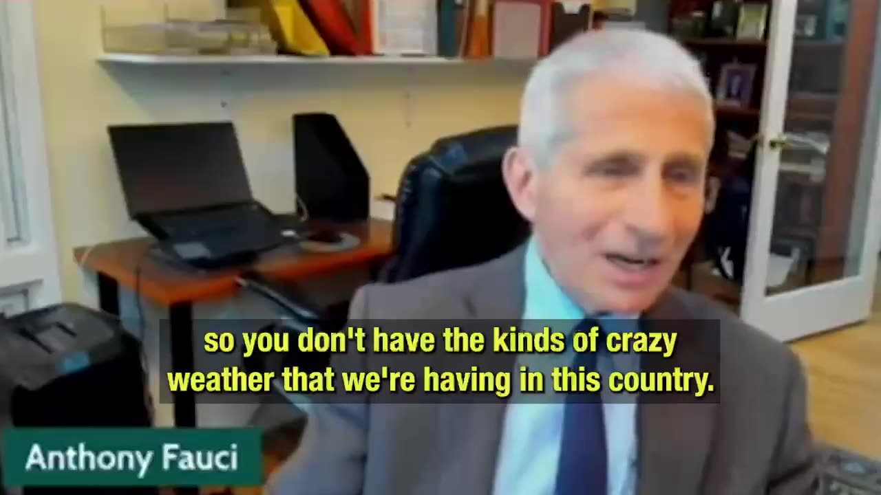 FAUCI: “Climate change countering has to come from an international commitment.