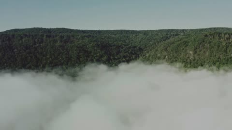Above The Sky Nature View of Hills and Trees and Cloud