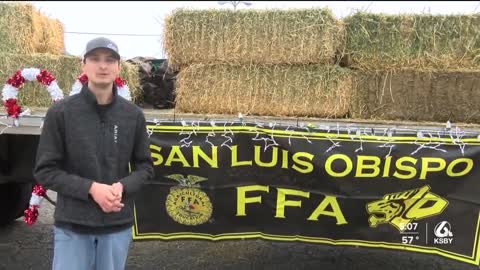 SLO Holiday Parade participants prep their floats despite gloomy conditions