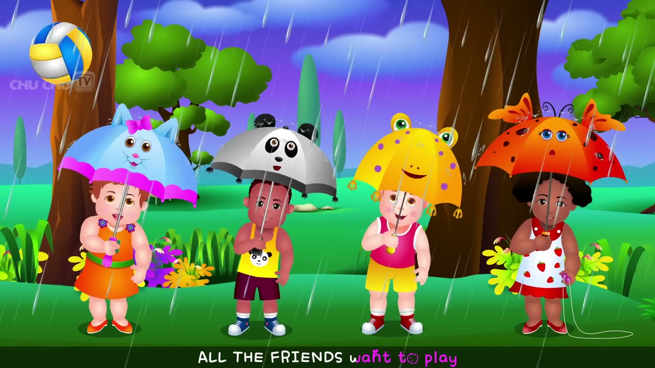 Rain, Rain, Go Away Nursery Rhyme - Cartoon Animation Rhymes & Songs for Children (1080p)