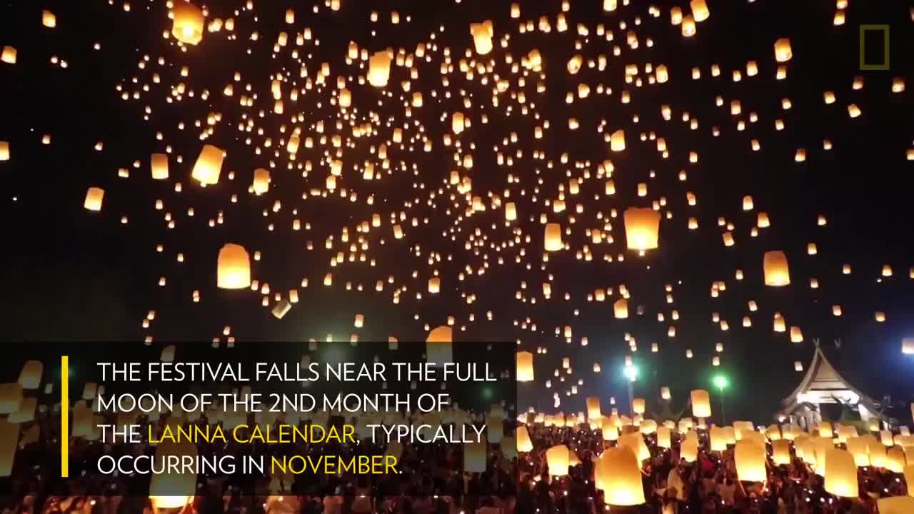 Watch as Lanterns Fill the Sky in Thailand _ National Geographic