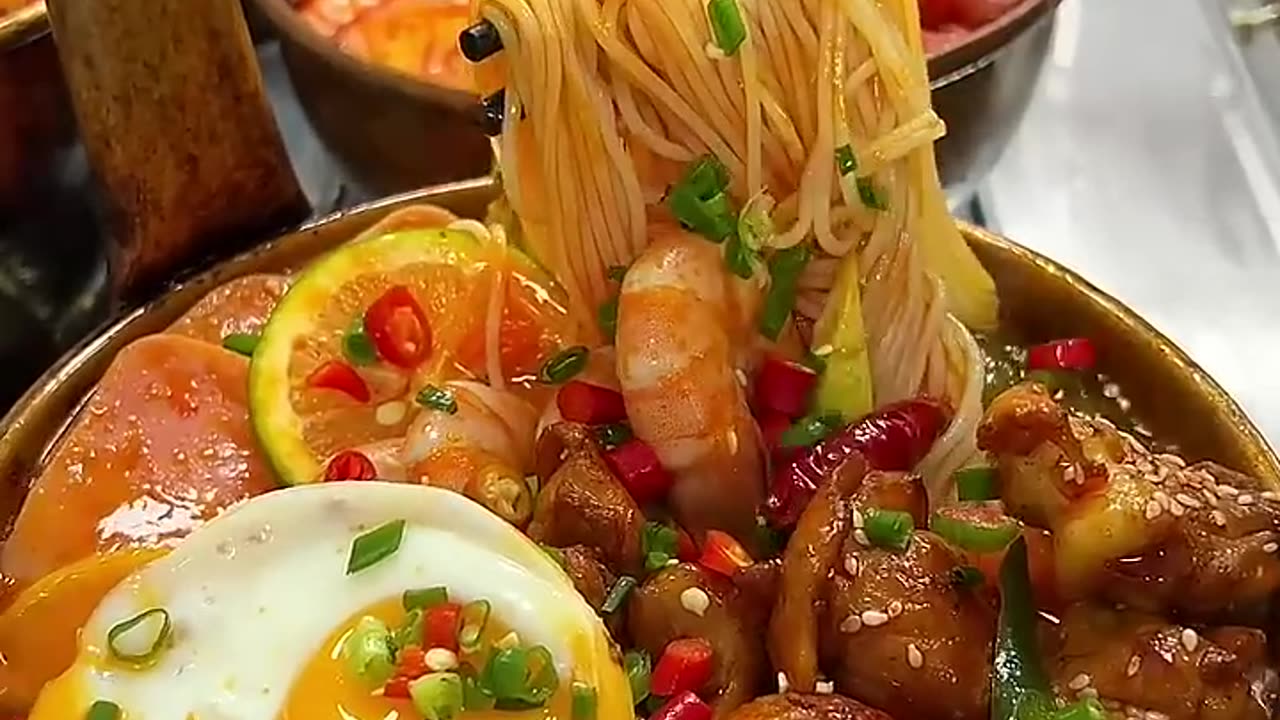 Chinese Cuisine Delicious Street Foods 😋