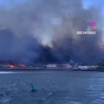 'Front Street' is on fire in Lahaina on the island of Maui, Hawaii