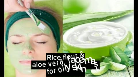 Rice flour magical face mask