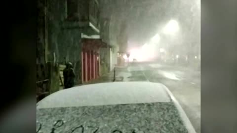 Rare snowfall lashes southern Brazil