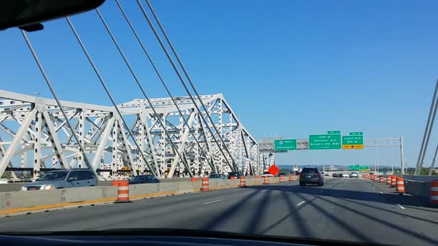 Crossing New Abraham Lincoln Bridge KY/IN