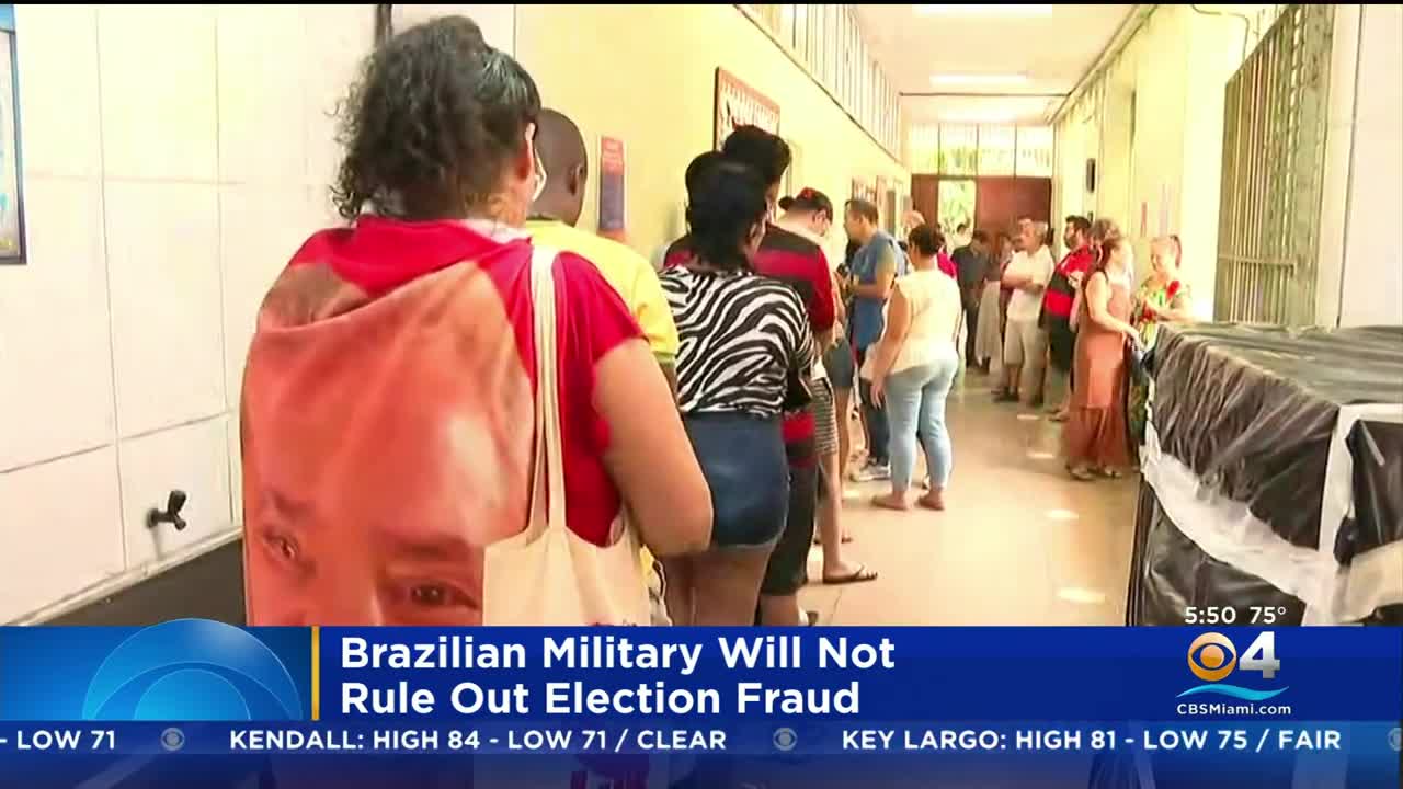 Brazilian Military Will Not Rule Out The Possibility Of Election Fraud