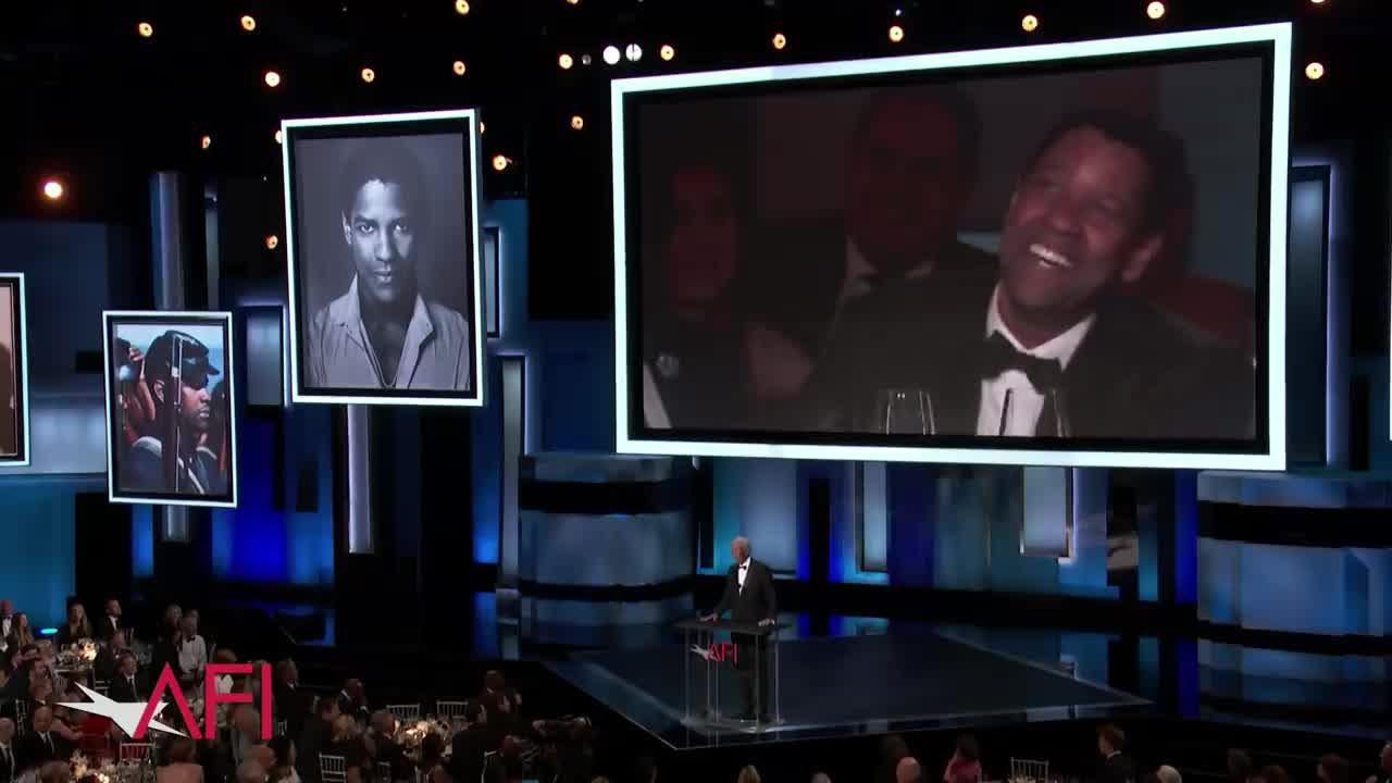 Morgan Freeman Honors Denzel Washington