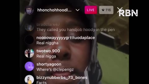 hoodlum IG live with a guy from the pen confirms he was really slappin n*ggaz in jail