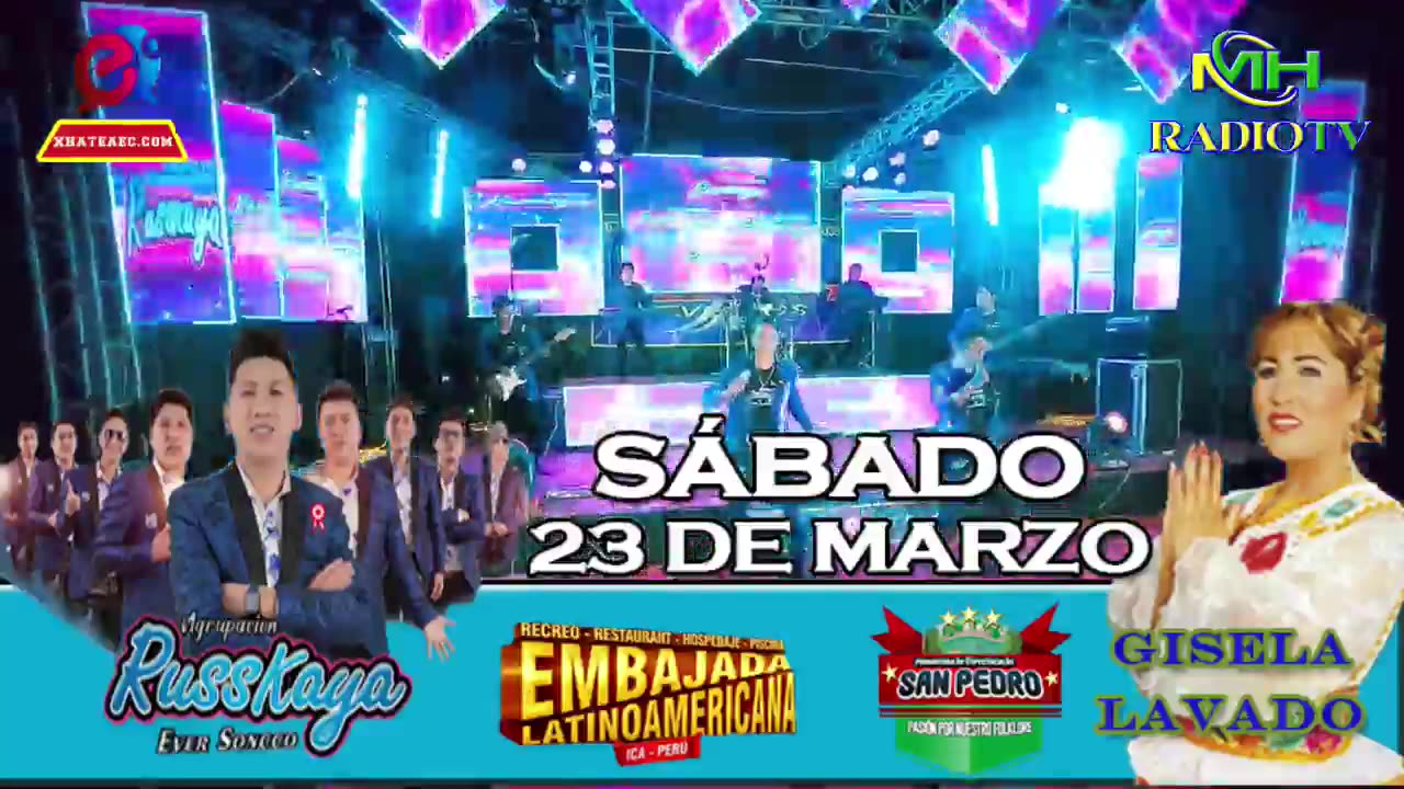 SÁBADO 23 DE MARZO EN LA EMBAJADA LATINOAMERICANA DE ICA...POR PRIMERA VEZ LA AGRUPACIÓN RUSSCAYA