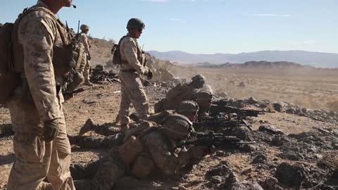 U.S. Marines from the Infantry Officer Course Palmfex