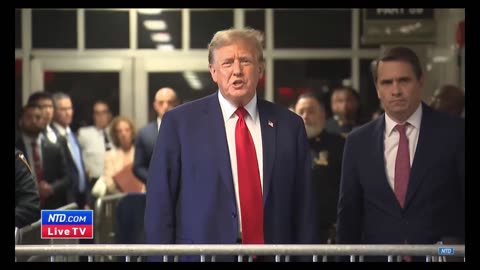 Trump Speaks outside courthouse PM