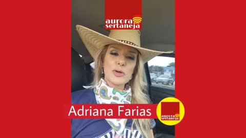 Adriana Farias na rádio Aurora Sertaneja