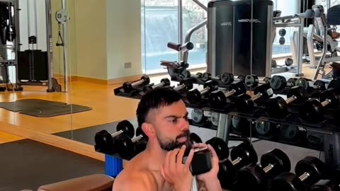 Virat Kohli with his fitness