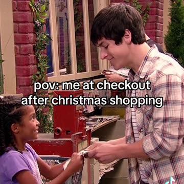 me at checkout after christmas shopping