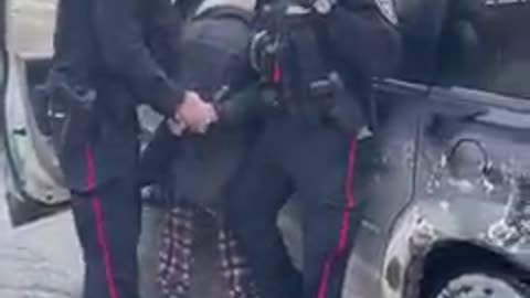 Police in Ottawa arrested an elderly gentleman for the crime of honking his car horn