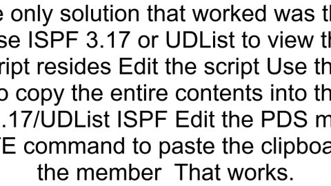 Copy file from USS into a PDS Member