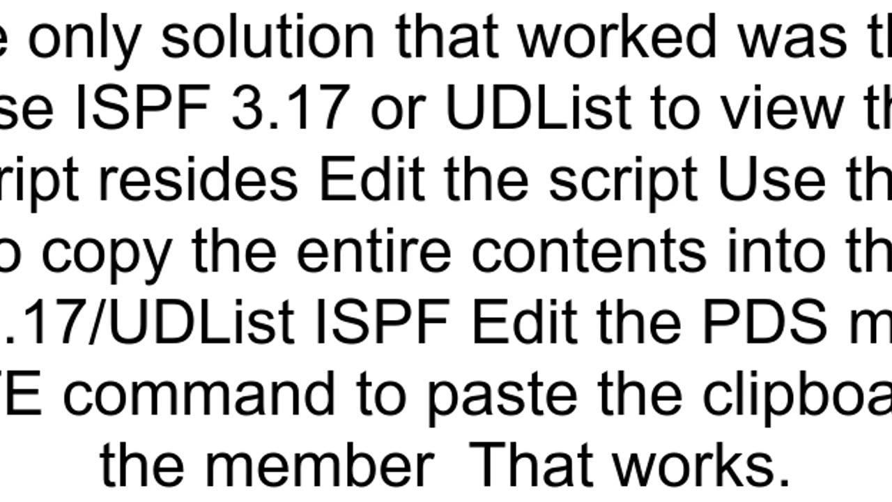 Copy file from USS into a PDS Member