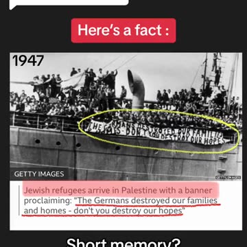 Jewish REFUGEES! It’s never late to start educating ourselves about history.