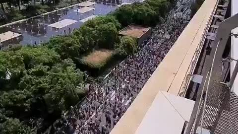 31 juillet 2021 - Manif Nice vue aérienne