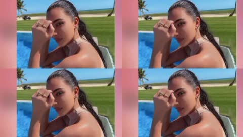 Kim Kardashian's Send fans into freenzy as she flaunts gyms hond physique in new pool side pic