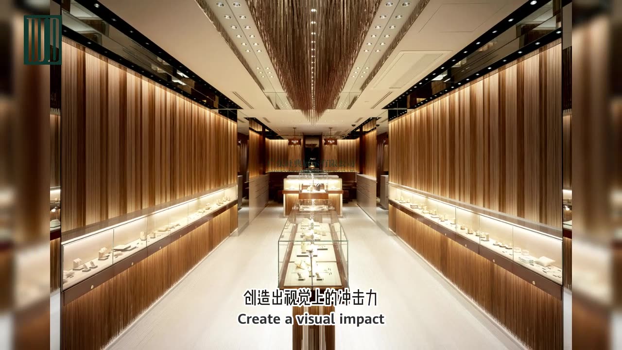 Jewelry showcase project with mystery and brand characteristics