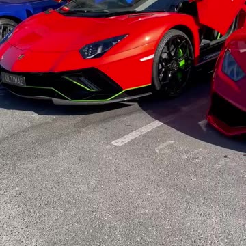 Lamborghini and Ferrari at Cars and Coffee