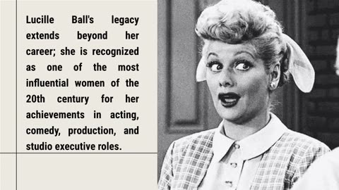 Lucille Ball ...."was a super charged legend"